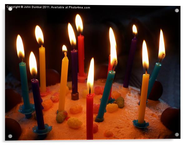 Birthday Wish Acrylic by John Dunbar
