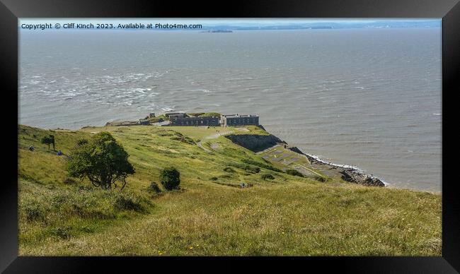 Brean Down Fort Framed Print by Cliff Kinch