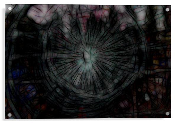 The Dark threads of the Mind Acrylic by Glen Allen