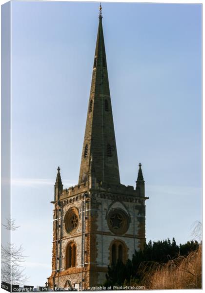 Holy Trinity Church, Stratford upon Avon Canvas Print by Philip Brookes