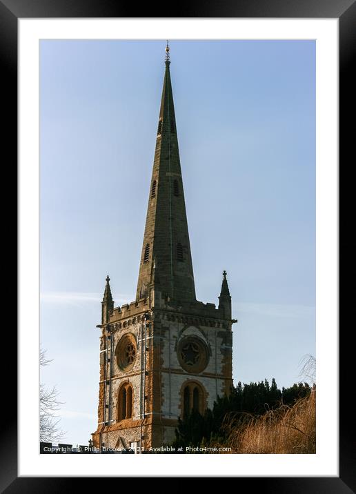Holy Trinity Church, Stratford upon Avon Framed Mounted Print by Philip Brookes