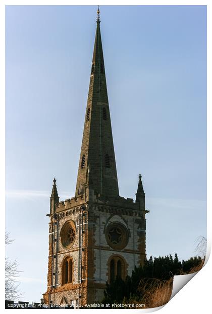 Holy Trinity Church, Stratford upon Avon Print by Philip Brookes