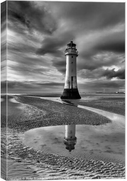 New Brighton Lighthouse Canvas Print by Philip Brookes