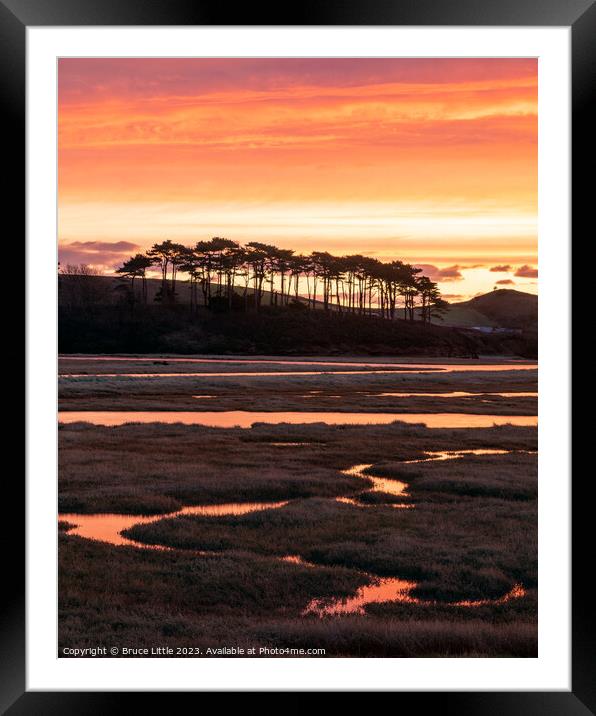 Red Budleigh Creeks  Framed Mounted Print by Bruce Little