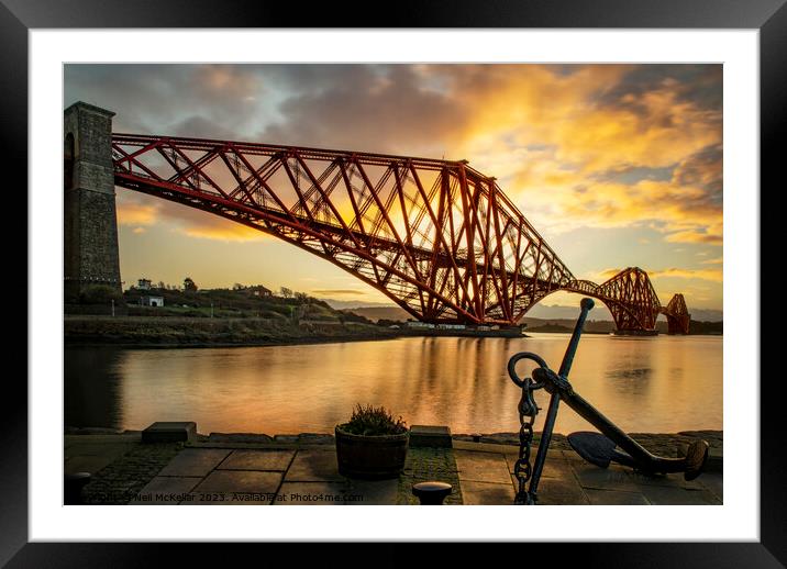 Forth Bridge at Sunrise Framed Mounted Print by Neil McKellar