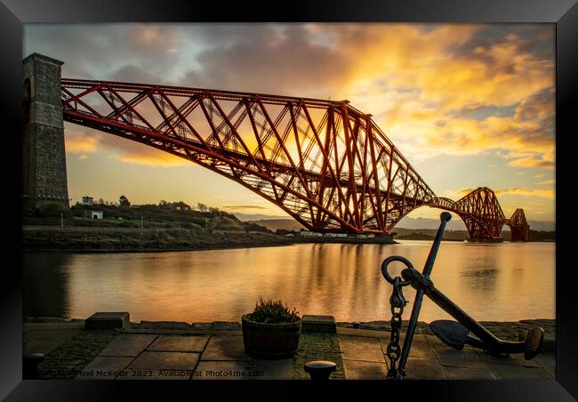 Forth Bridge at Sunrise Framed Print by Neil McKellar