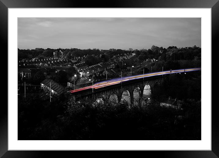 trainbow Framed Mounted Print by Northeast Images