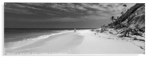 Panoramic Bahamas tourist resort for romantic beach vacations Acrylic by Spotmatik 