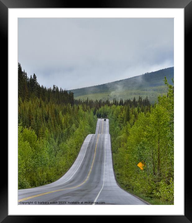 Road to heaven Framed Mounted Print by barbara walsh