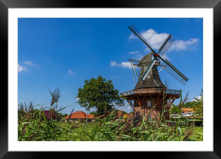 Windmill Framed Mounted Print by Thomas Schaeffer