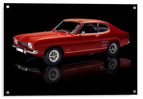 Ford Capri Acrylic by Alison Chambers