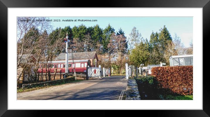 A Very Rural Railway Station Framed Mounted Print by Peter F Hunt