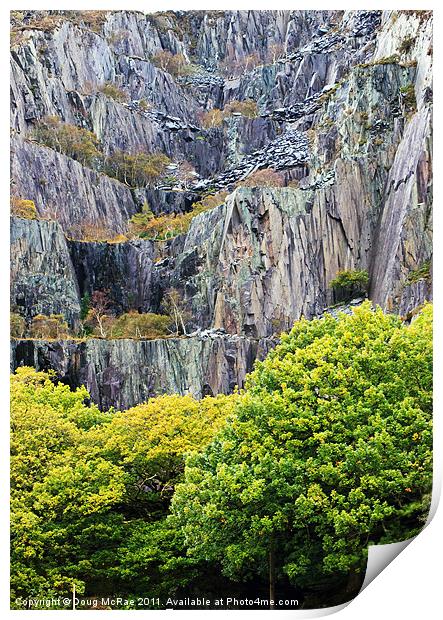 Slate mine Print by Doug McRae