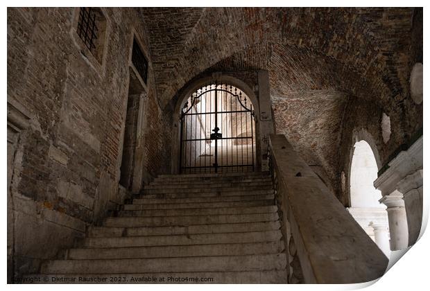 Basilica Palladiana Staircase in Vicenza Print by Dietmar Rauscher