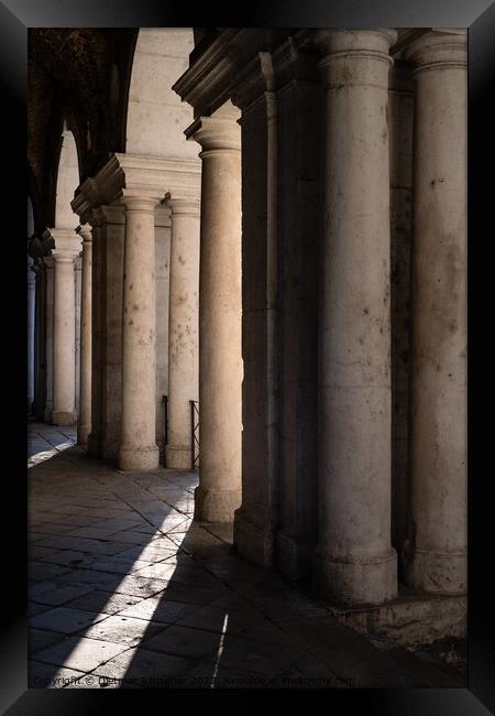 Columns of the Loggia of the Basilica Palladiana in Vicenza  Framed Print by Dietmar Rauscher