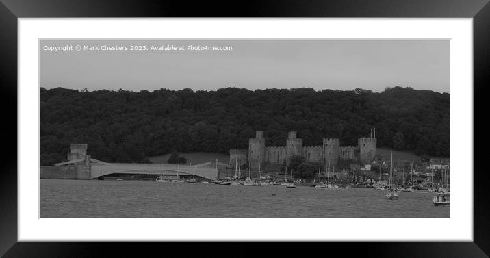 Majestic Conwy Castle and Bridge Framed Mounted Print by Mark Chesters