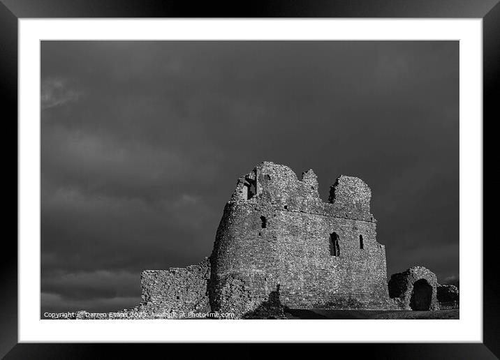 Ogmore castle Framed Mounted Print by Darren Evans