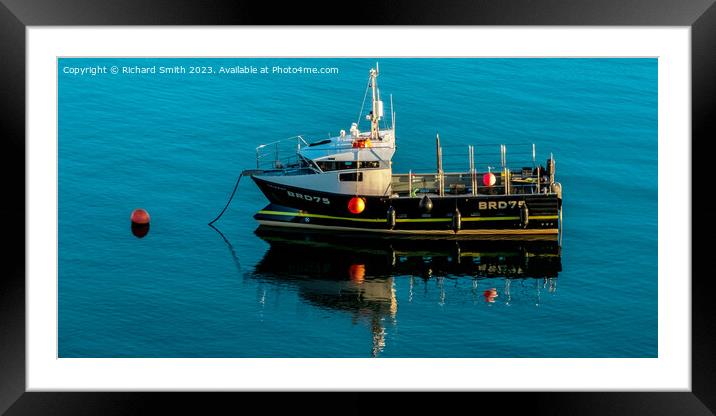 Modern inshore trawler  Framed Mounted Print by Richard Smith