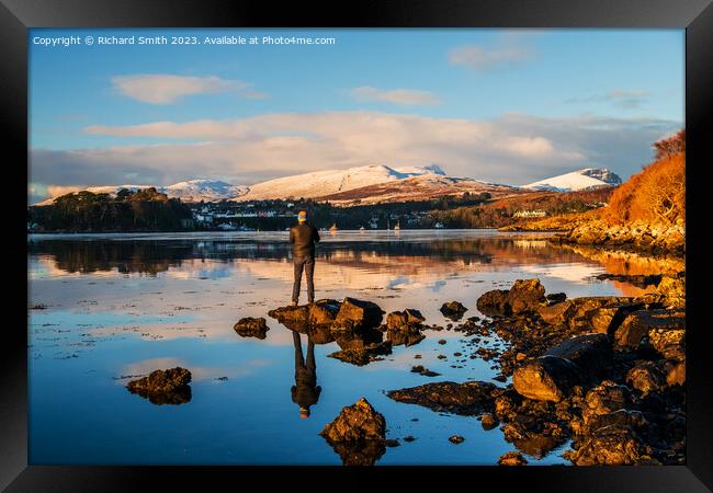 Finding that special vantage point for ones photograph Framed Print by Richard Smith