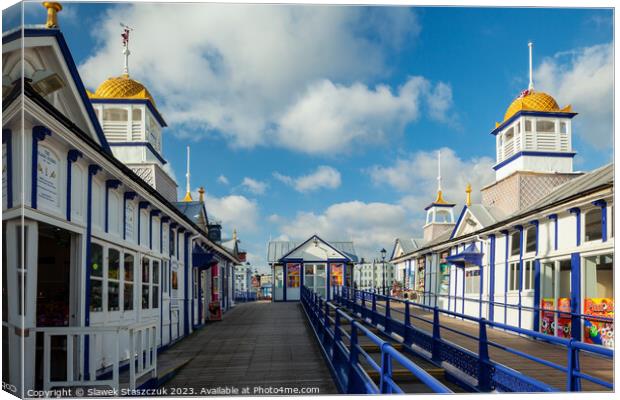 Eastbourne Pier Canvas Print by Slawek Staszczuk