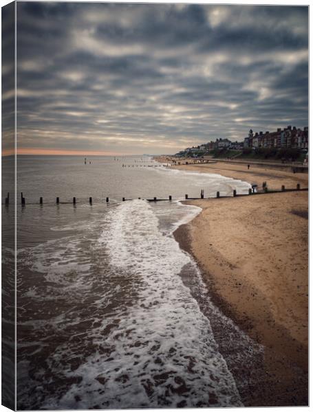 Southwold Winter View Canvas Print by Sally Lloyd