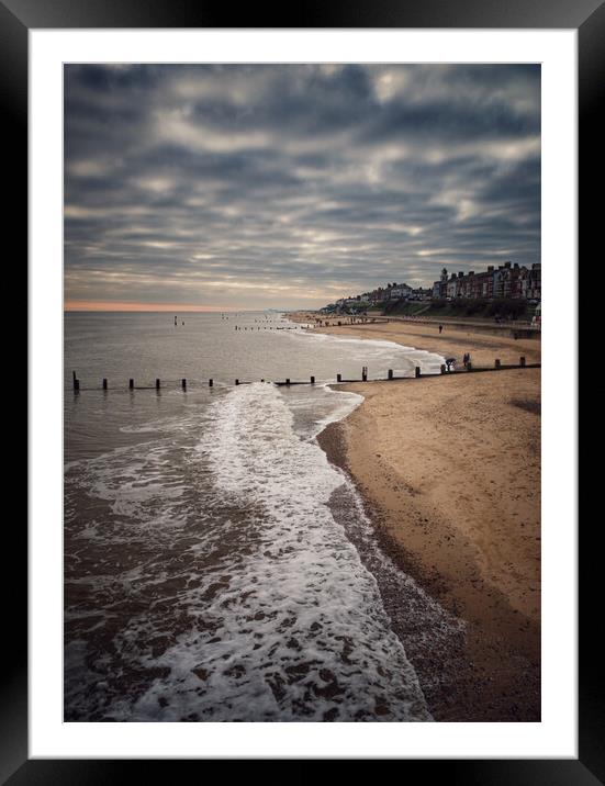 Southwold Winter View Framed Mounted Print by Sally Lloyd