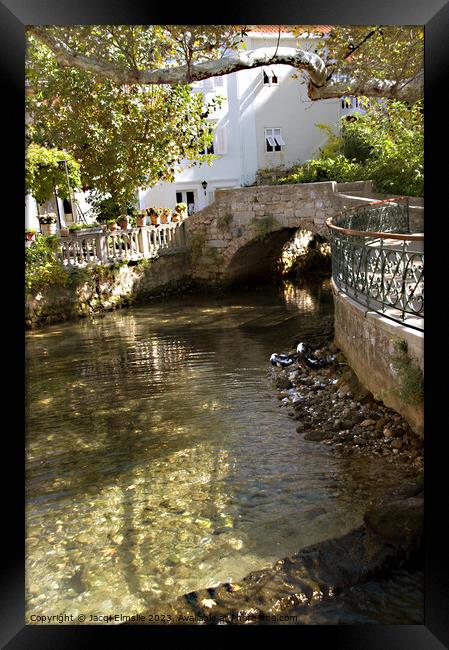 The stream going through Mlini, Croatia on its way to the sea Framed Print by Jacqi Elmslie