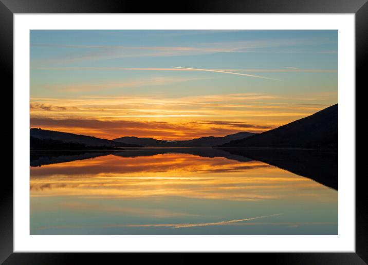 Sunset on Loch Fyne Framed Mounted Print by Rich Fotografi 