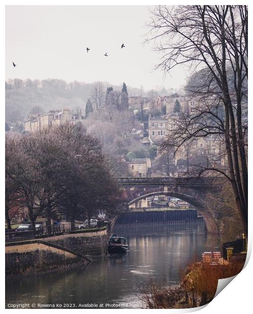 Morning View of the River Avon  Print by Rowena Ko