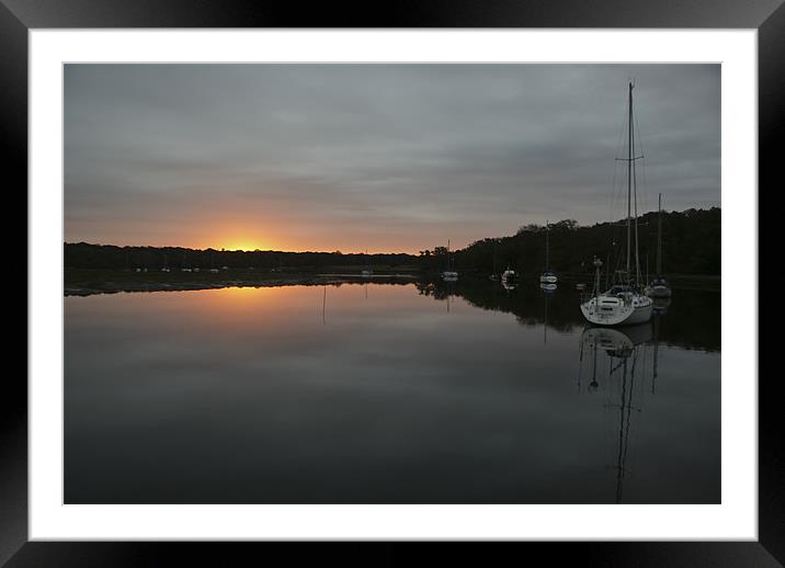 Dawn on the Beaulieu River Framed Mounted Print by Gary Eason