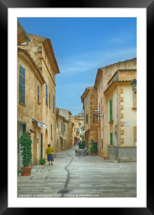 Alcúdia, Inside the Medieval Town Walls Framed Mounted Print by Kasia Design