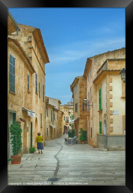 Alcúdia, Inside the Medieval Town Walls Framed Print by Kasia Design