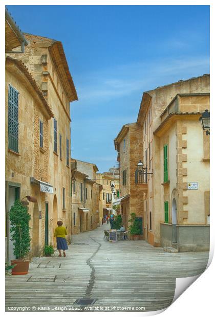 Alcúdia, Inside the Medieval Town Walls Print by Kasia Design