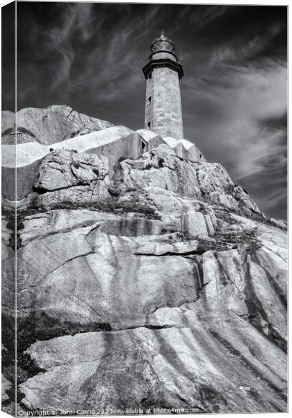 Cape Villan Lighthouse - C1706-0669-BW Canvas Print by Jordi Carrio