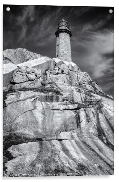 Cape Villan Lighthouse - C1706-0669-BW Acrylic by Jordi Carrio