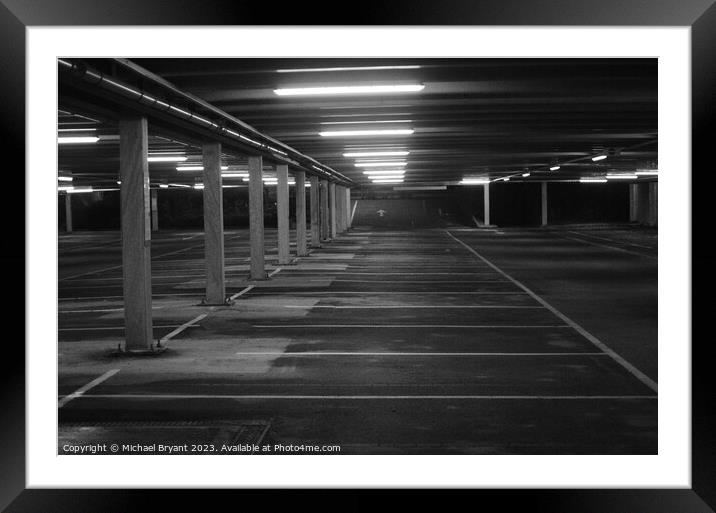 Car park photography  Framed Mounted Print by Michael bryant Tiptopimage