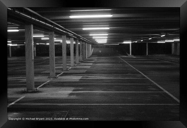 Car park photography  Framed Print by Michael bryant Tiptopimage