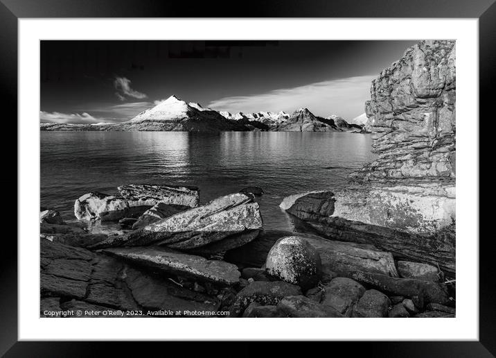 Cuillin Hills from Elgol, Isle of Skye Framed Mounted Print by Peter O'Reilly