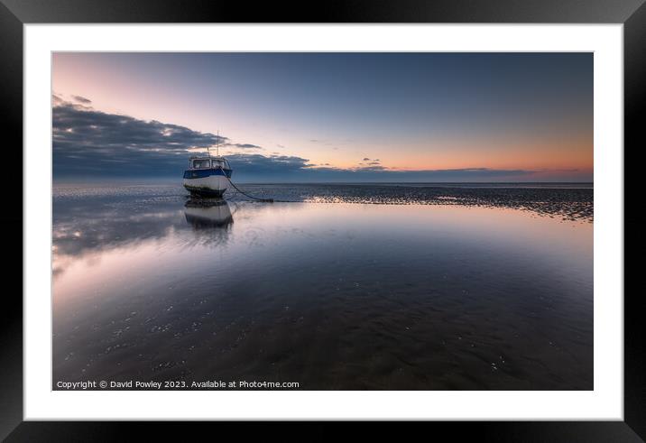 Radiant Sunrise Over Thorpe Bay Framed Mounted Print by David Powley