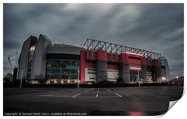 Old Trafford - The Morning after the Night Before Print by Richard Perks