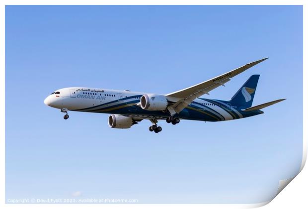Oman Air Boeing 787-9   Print by David Pyatt