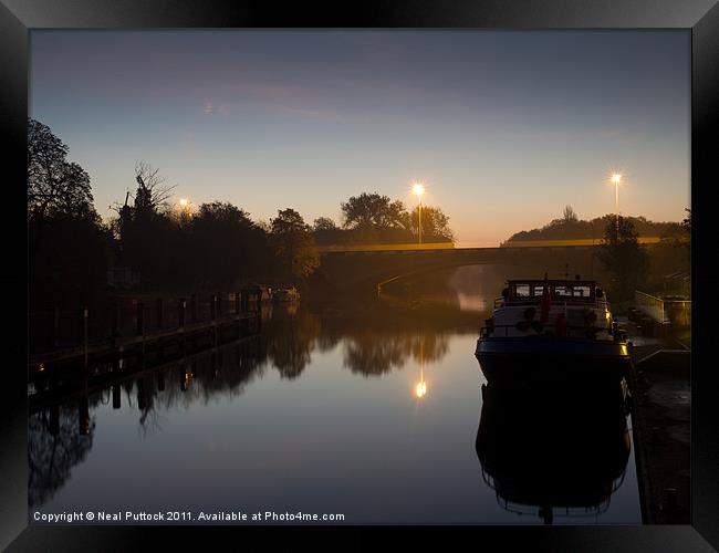 Sunrise on the Thames Framed Print by Neal P