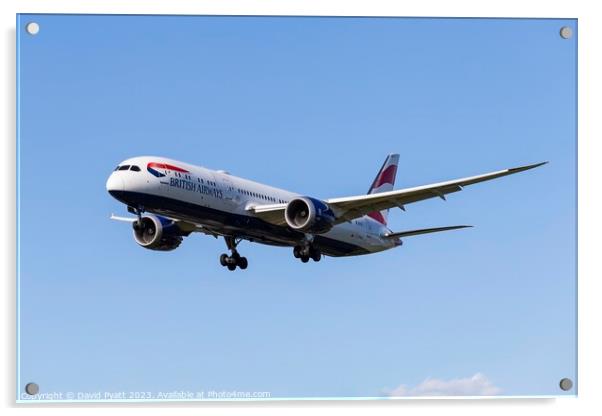 British Airways Boeing 787-9    Acrylic by David Pyatt