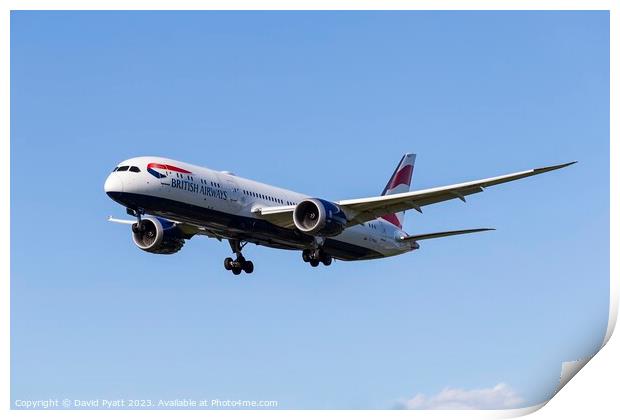 British Airways Boeing 787-9    Print by David Pyatt