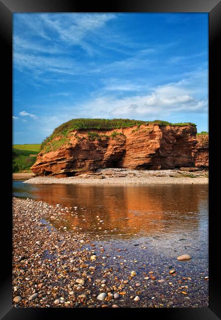 Mouth of River Otter, Budleigh Salterton Framed Print by Darren Galpin