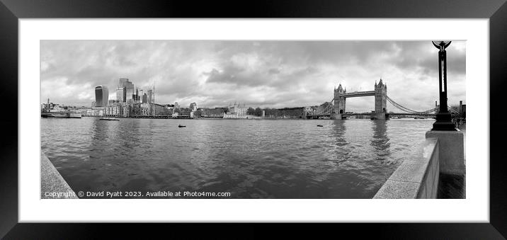  London Panorama Vista Framed Mounted Print by David Pyatt
