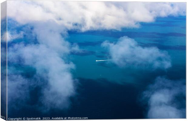 Aerial Australian Great Barrier Reef Queensland South Pacific  Canvas Print by Spotmatik 