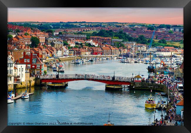 Whitby Framed Print by Alison Chambers