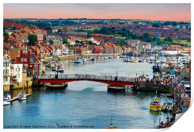 Whitby Print by Alison Chambers