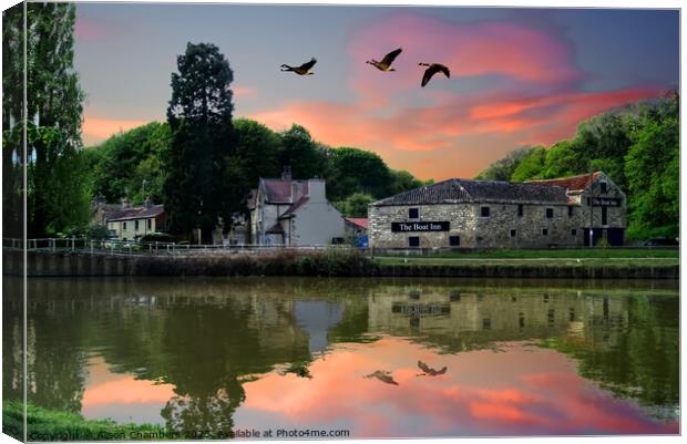 Sprotbrough Canvas Print by Alison Chambers